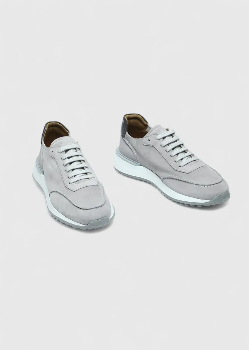 Grey Suede Sneaker - 3