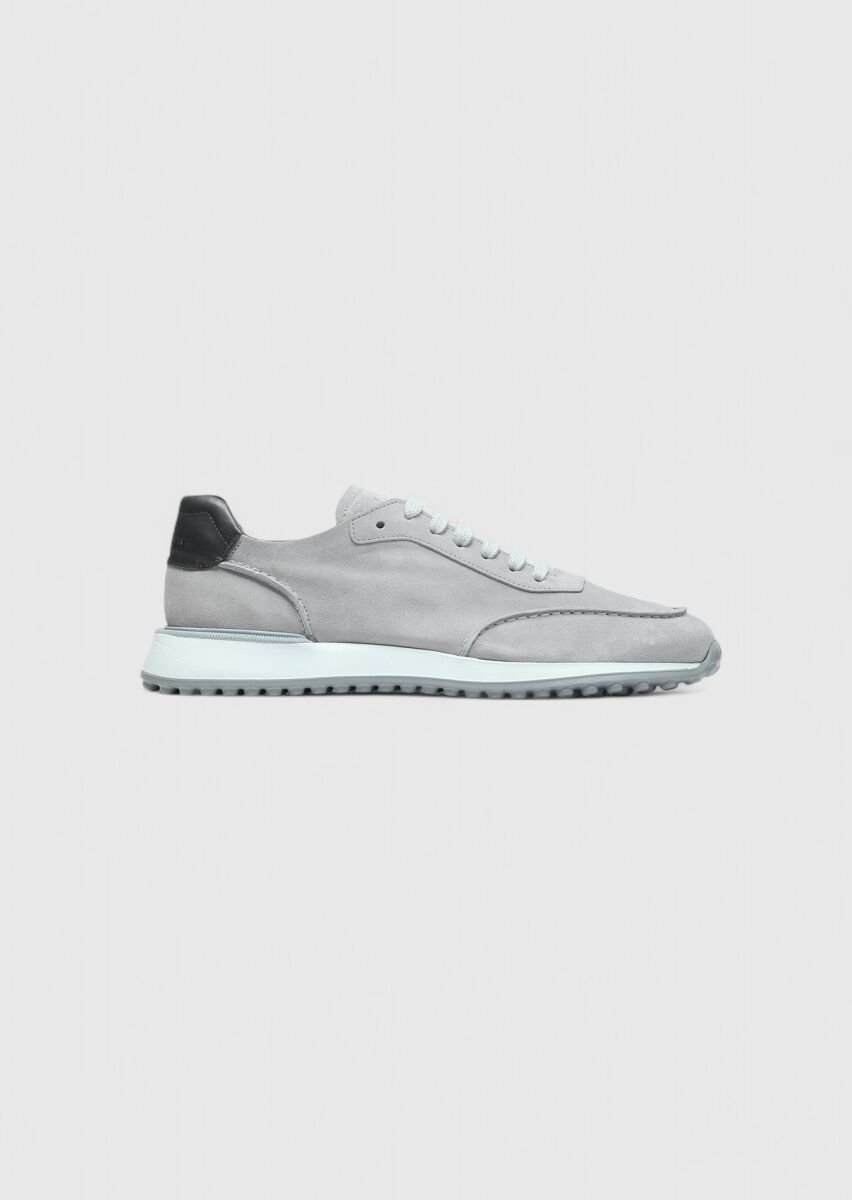 Grey Suede Sneaker - 1