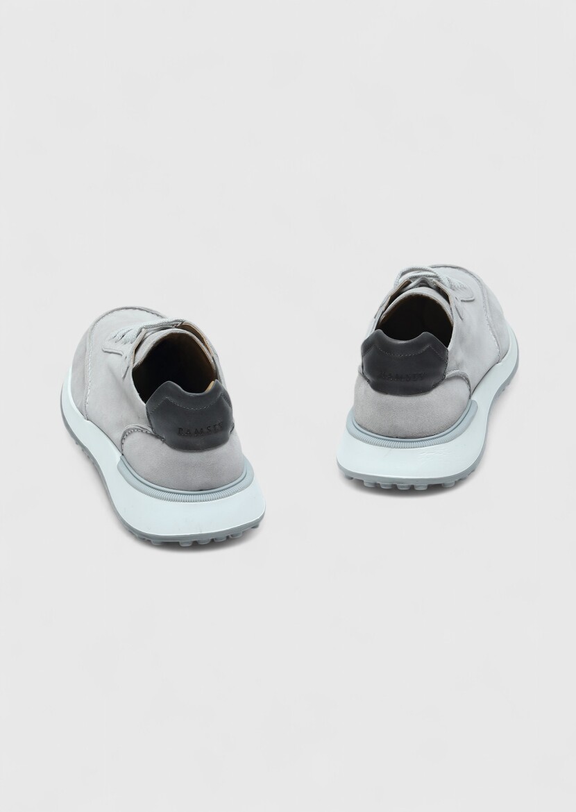 Grey Suede Sneaker - 5