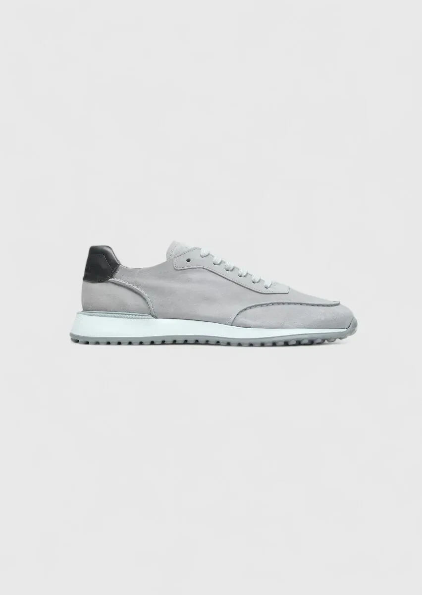Grey Suede Sport Sneaker - 1