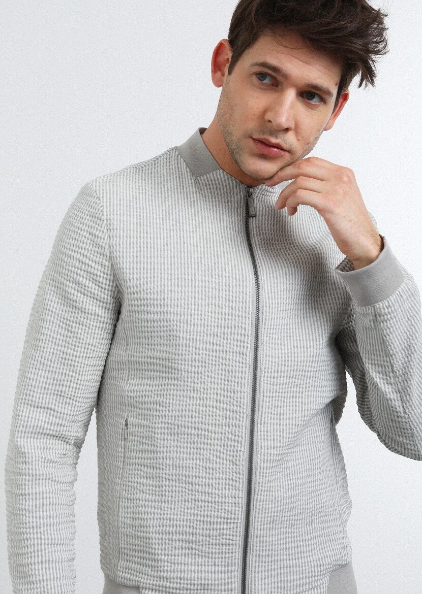 Grey Weaving Coat - 1