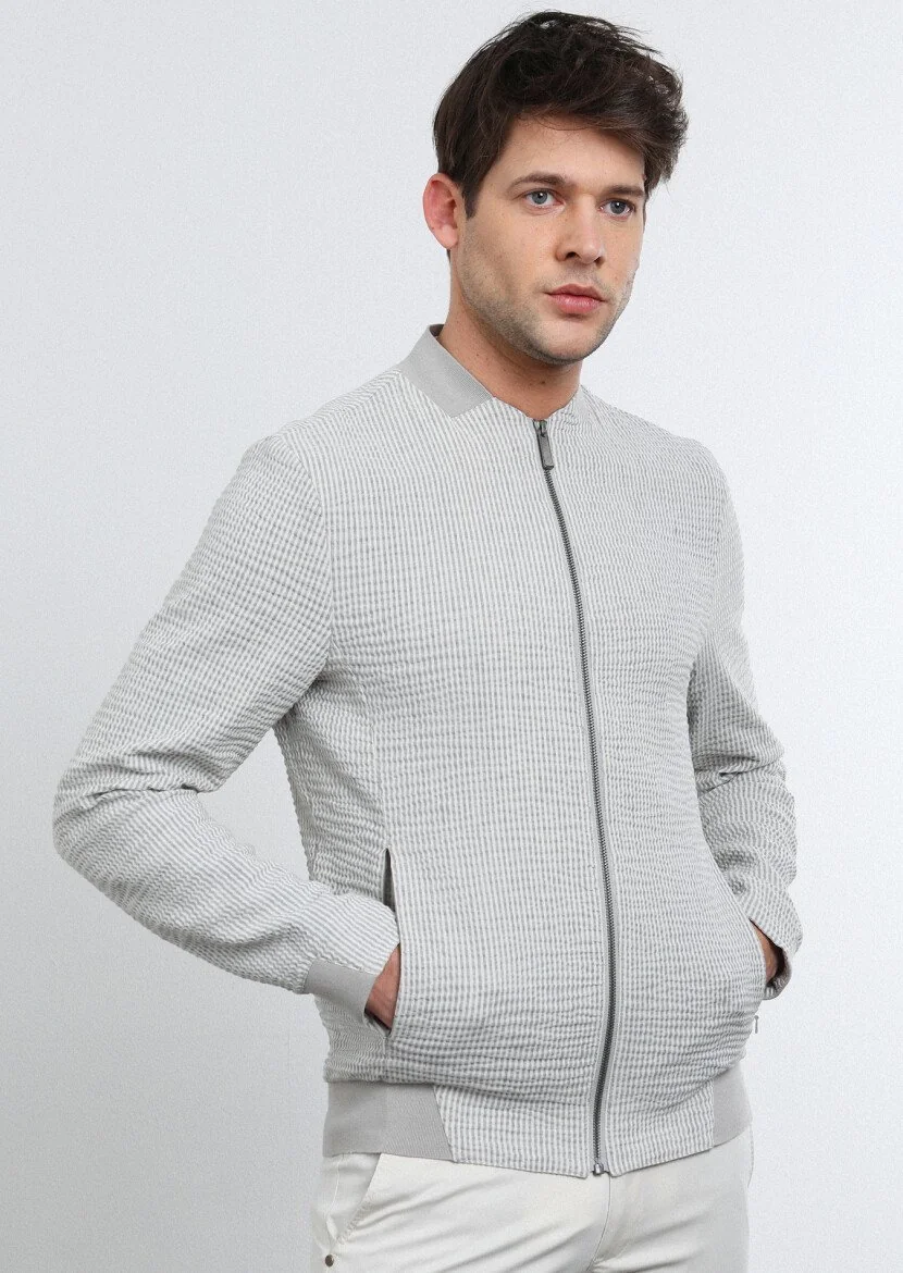 Grey Weaving Coat - 2