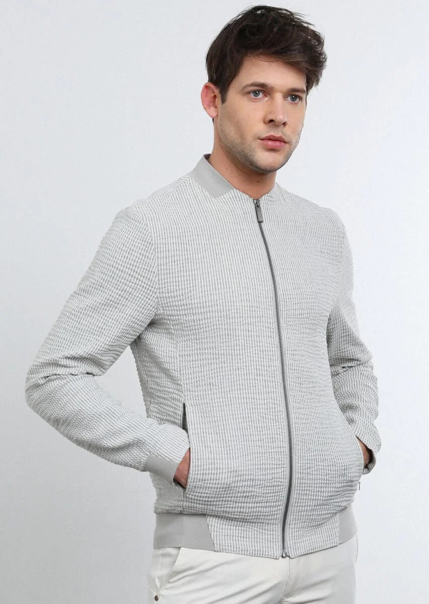 Grey Weaving Coat - 2