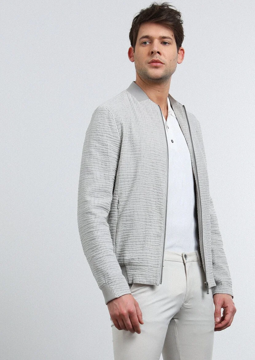 Grey Weaving Coat - 4