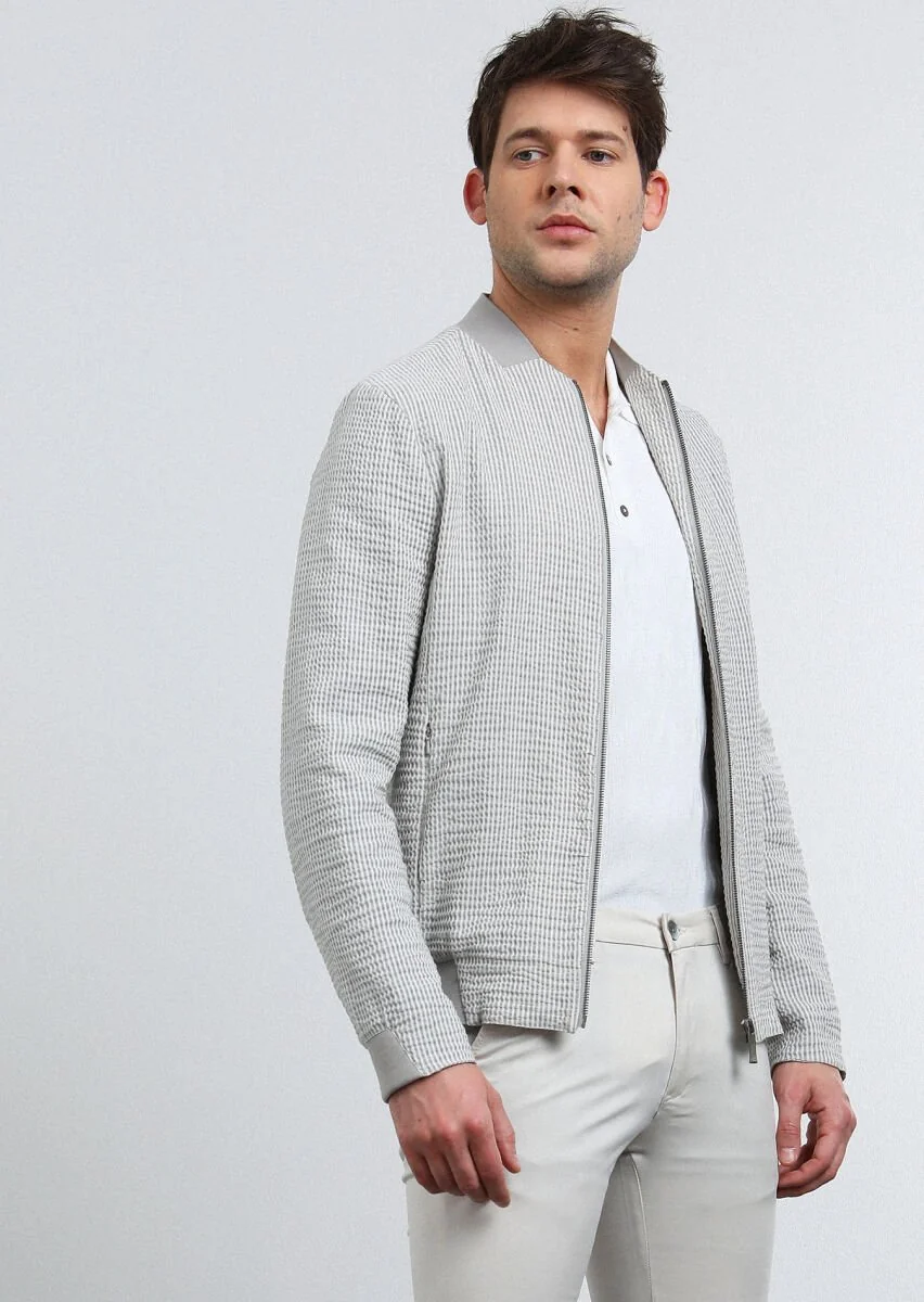 Grey Weaving Coat - 4