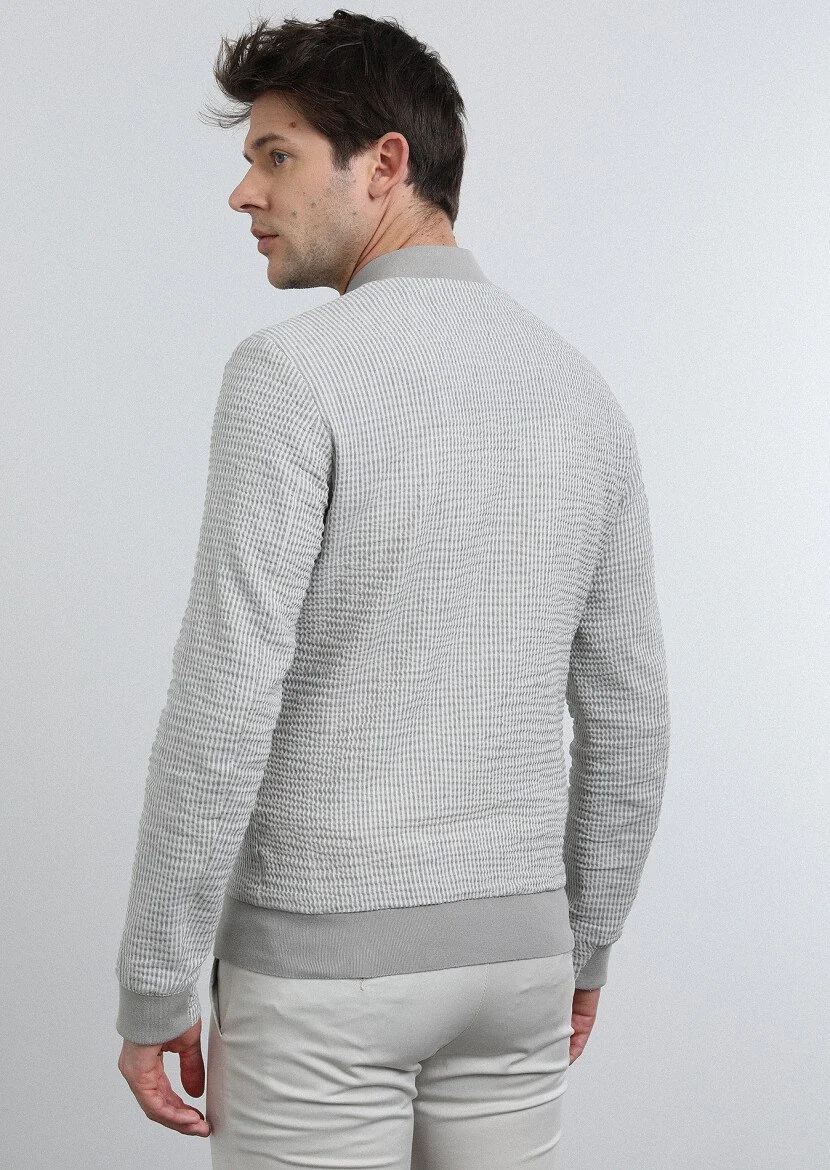 Grey Weaving Coat - 5