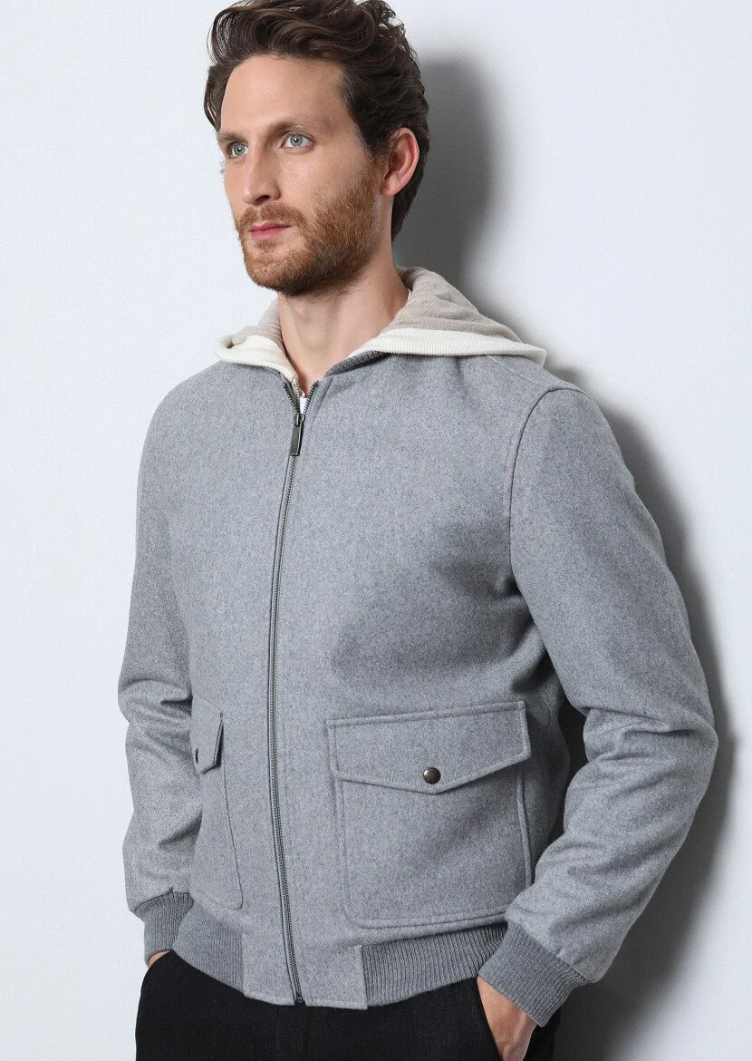 Grey Weaving Coat - 4