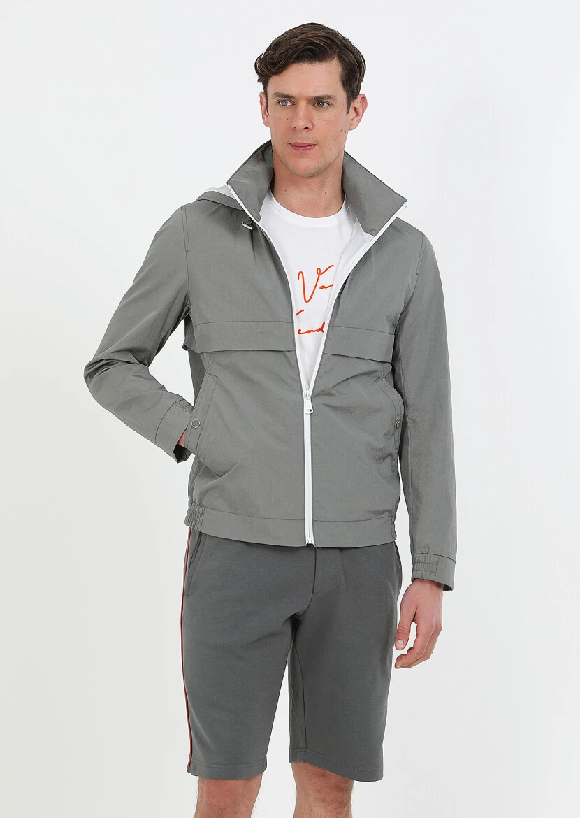 Grey Weaving Coat - 1