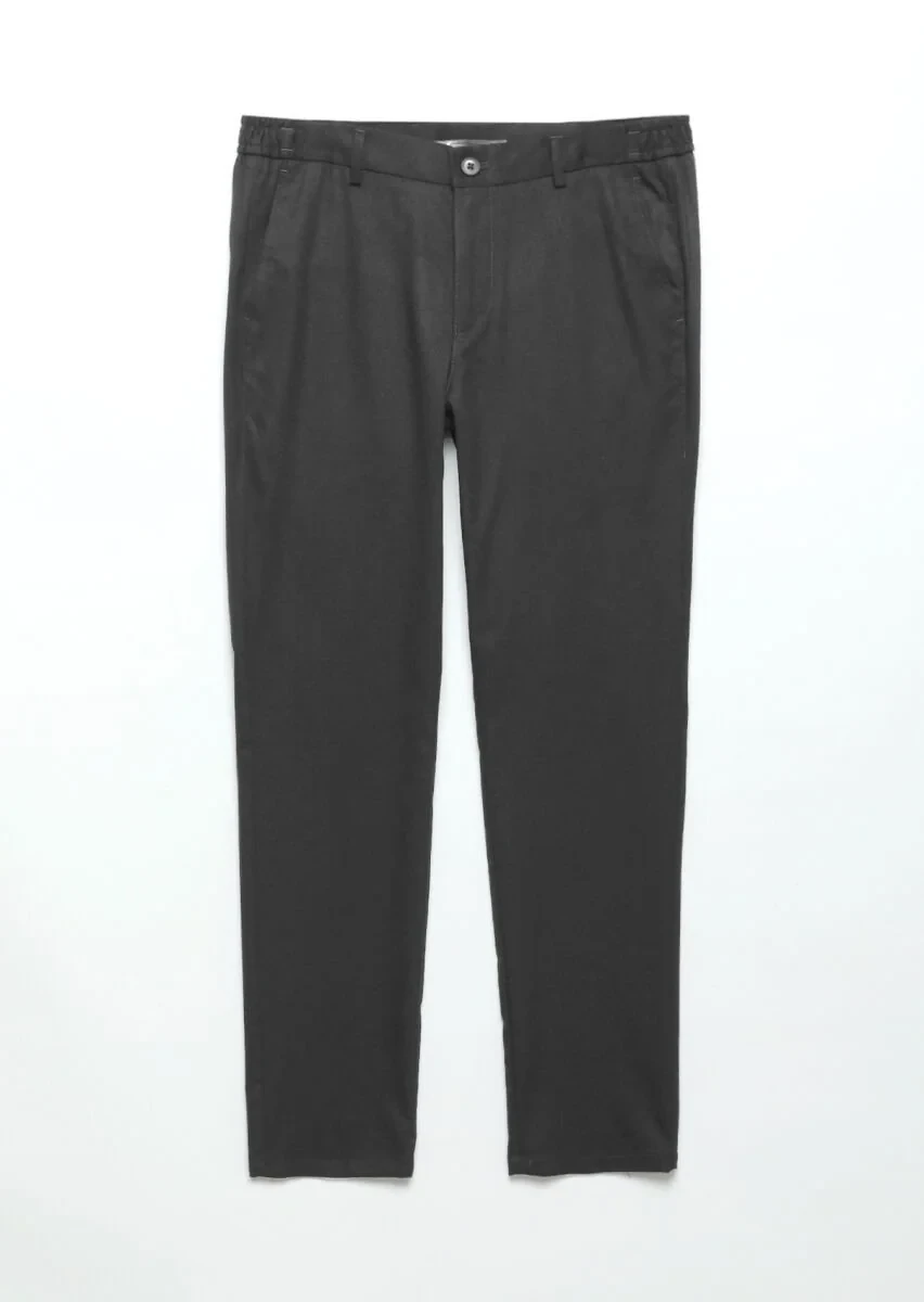 Grey Weaving Jogging Fit Casual Trousers - 5