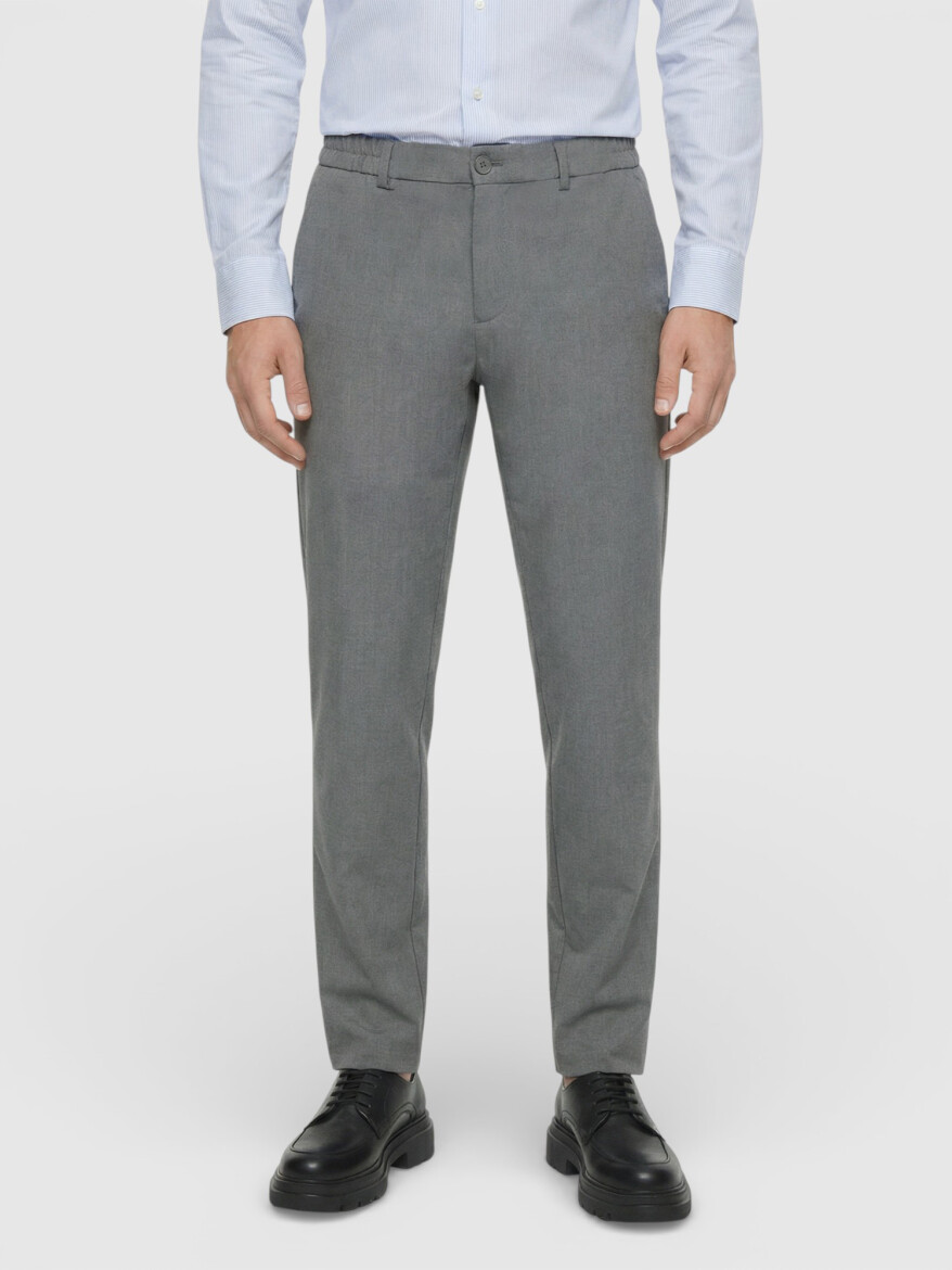 Grey Weaving Jogging Fit Casual Trousers - 3