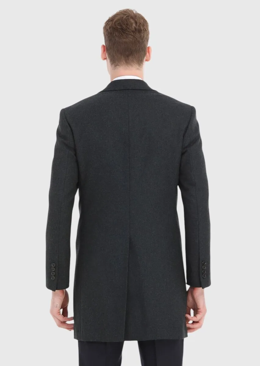 Grey Weaving Overcoat - 5