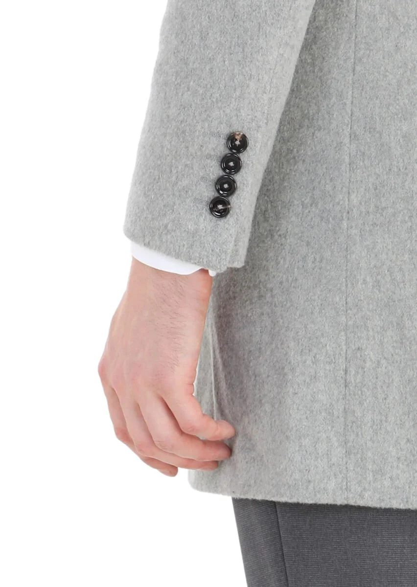 Grey Weaving Overcoat - 4