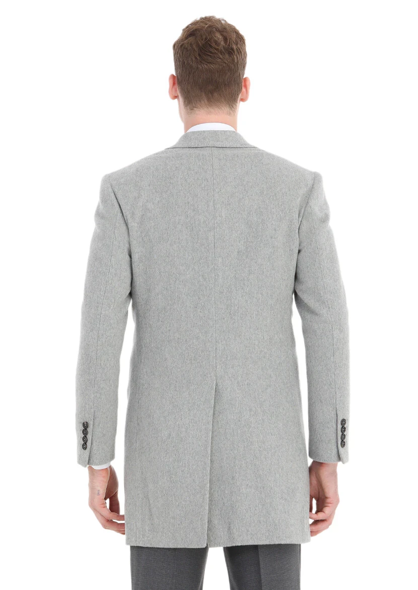 Grey Weaving Overcoat - 5