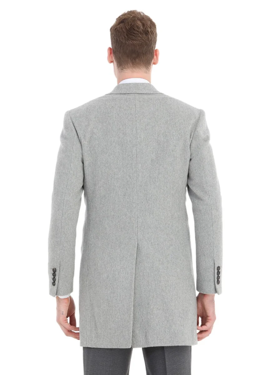 Grey Weaving Overcoat - 5