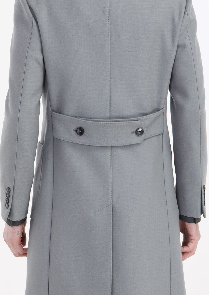 Grey Weaving Overcoat - 7