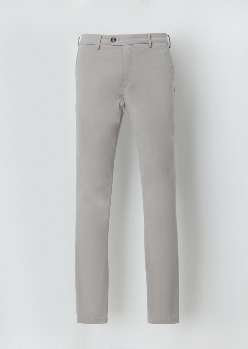 Grey Weaving Regular Fit Casual Trousers - 6