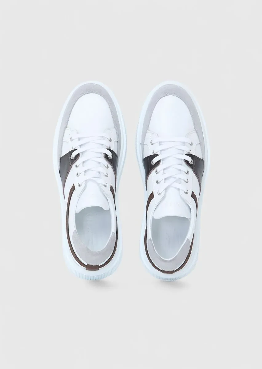 Gri Deri Spor Ayakkabı - 6