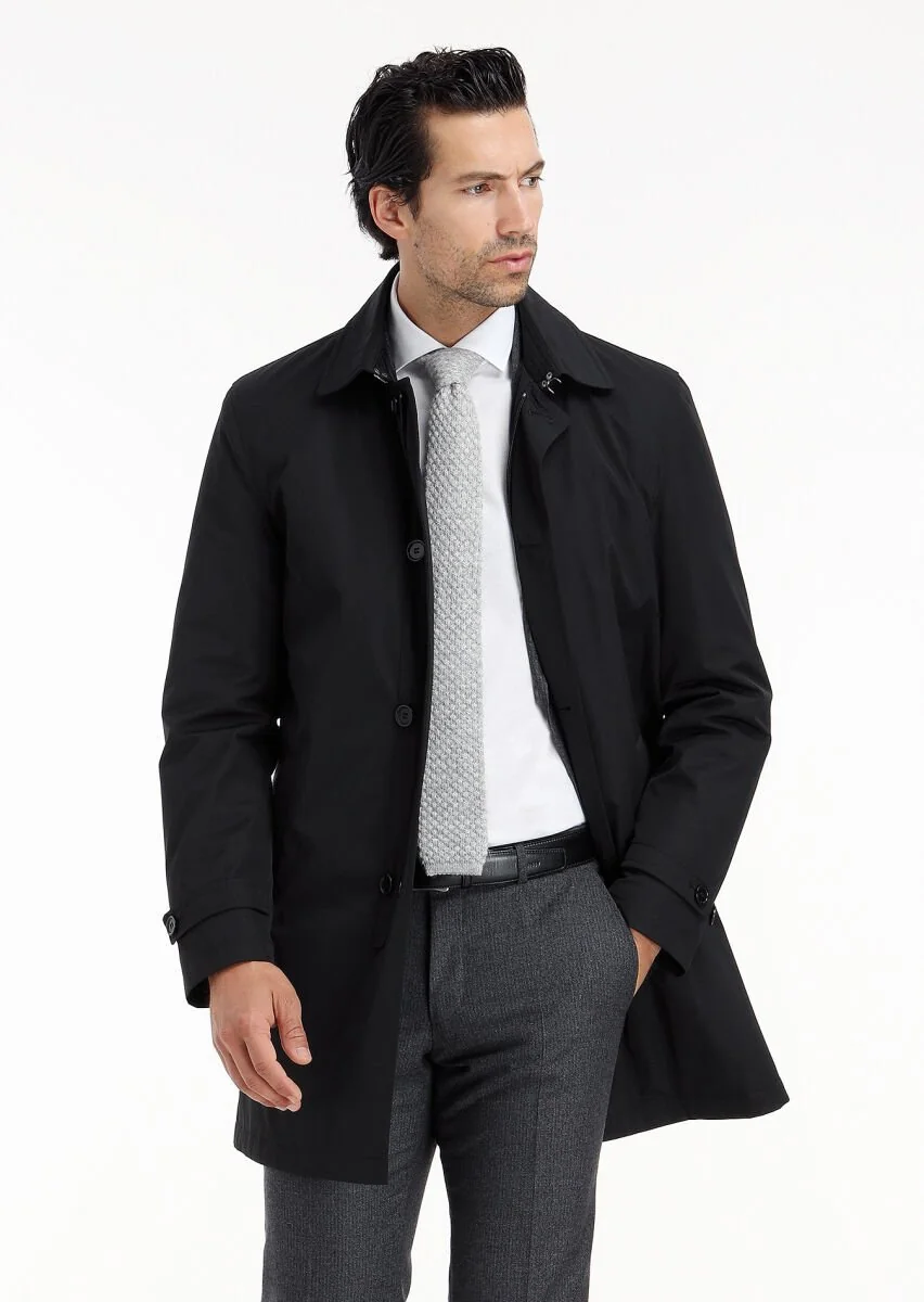 Gri Mikro Zeroweight Slim Fit %100 Yün Takım Elbise - 5