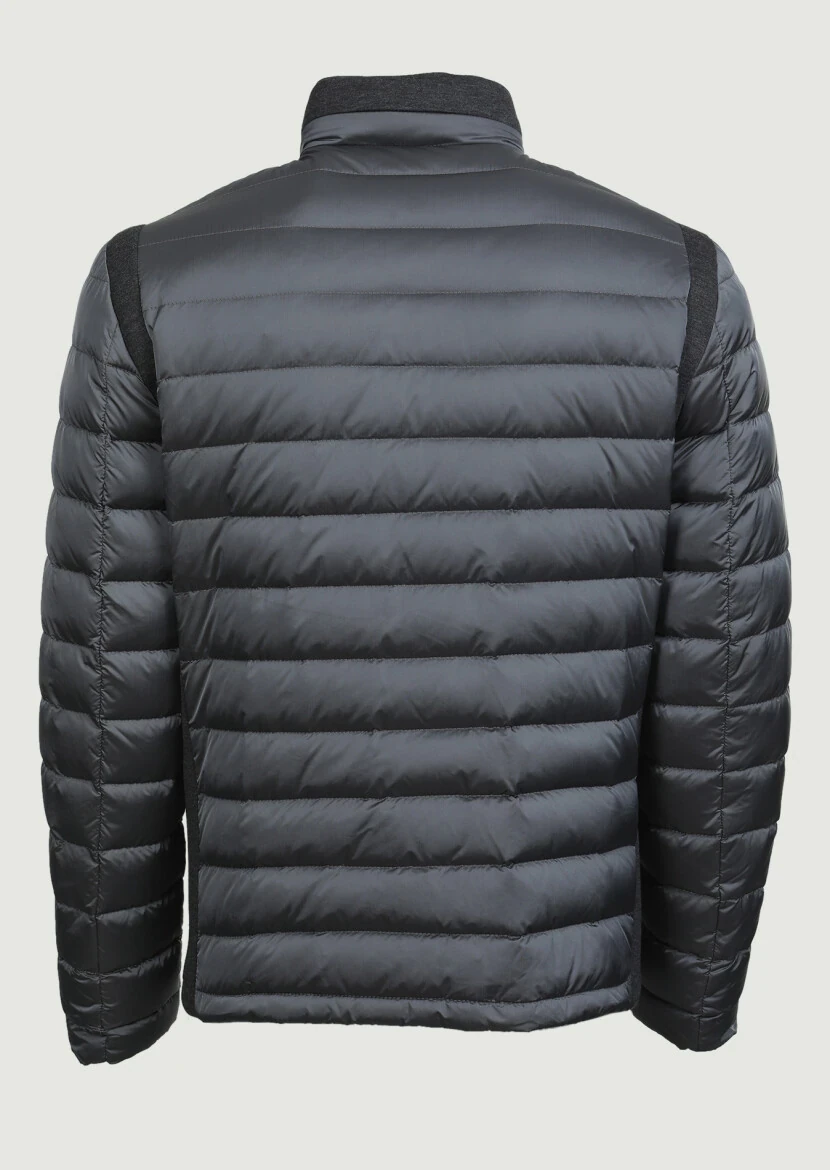 Gri Regular Fit Dik Yaka Casual Dokuma Mont - 7