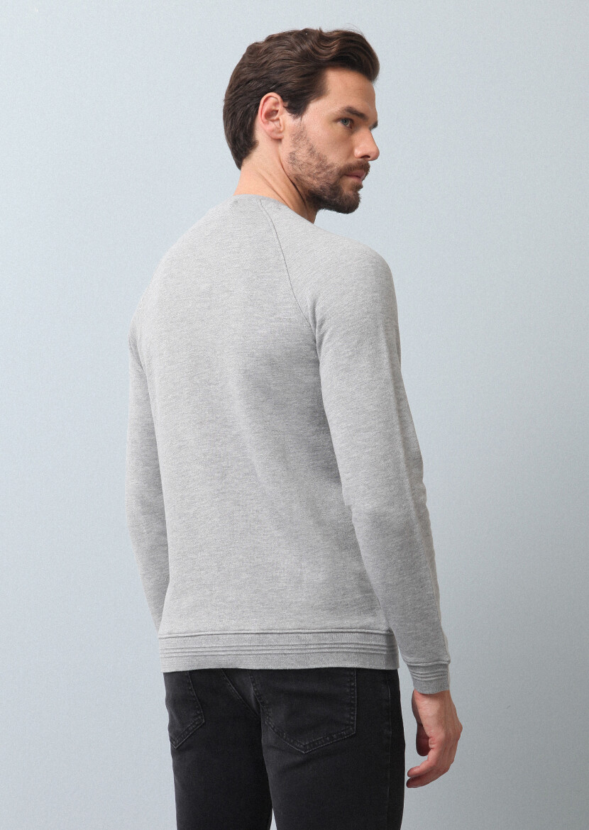 Gri Sweatshırt - 5