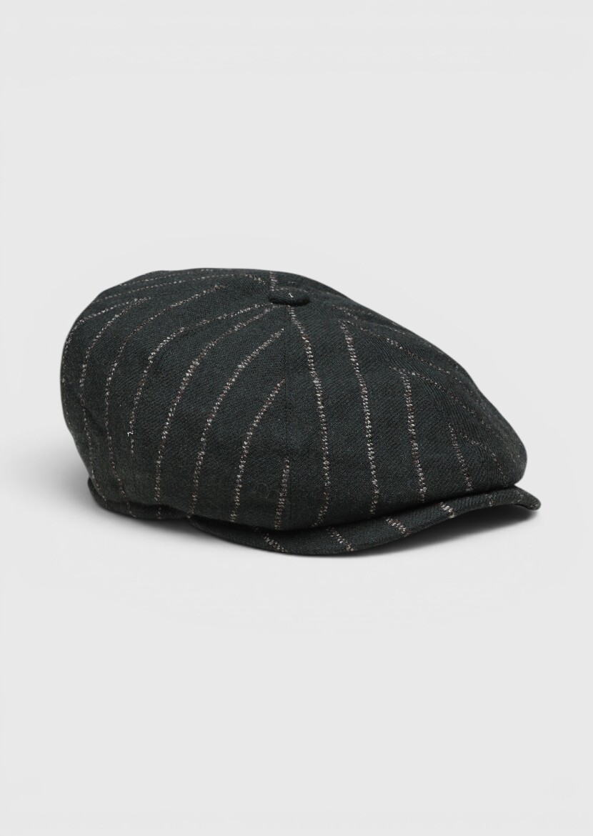 Haki %50 Polyester ,%50 Yün Sapka 
