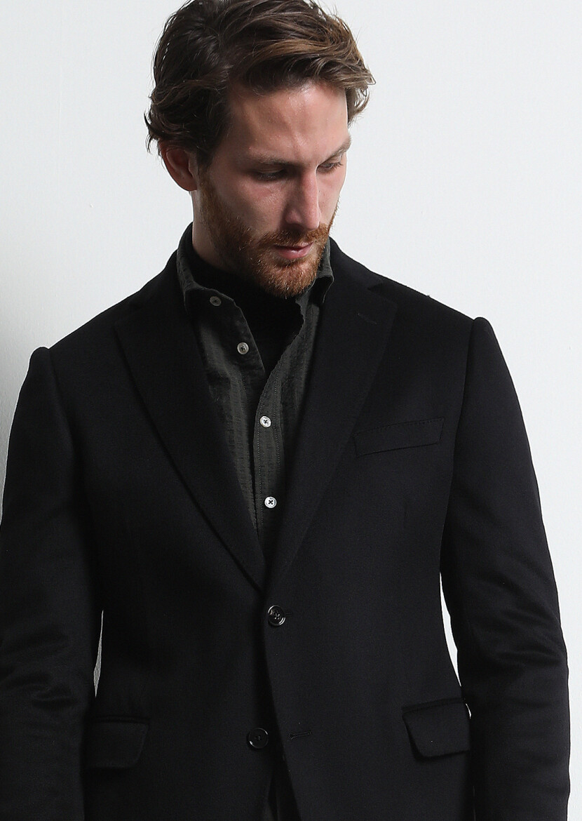 Haki Çizgili Regular Fit Uzun Dokuma Casual %100 Pamuk Gömlek - 3