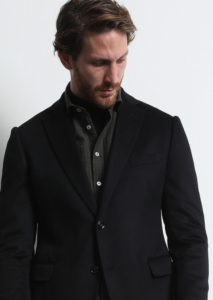 Haki Çizgili Regular Fit Uzun Dokuma Casual %100 Pamuk Gömlek - 3