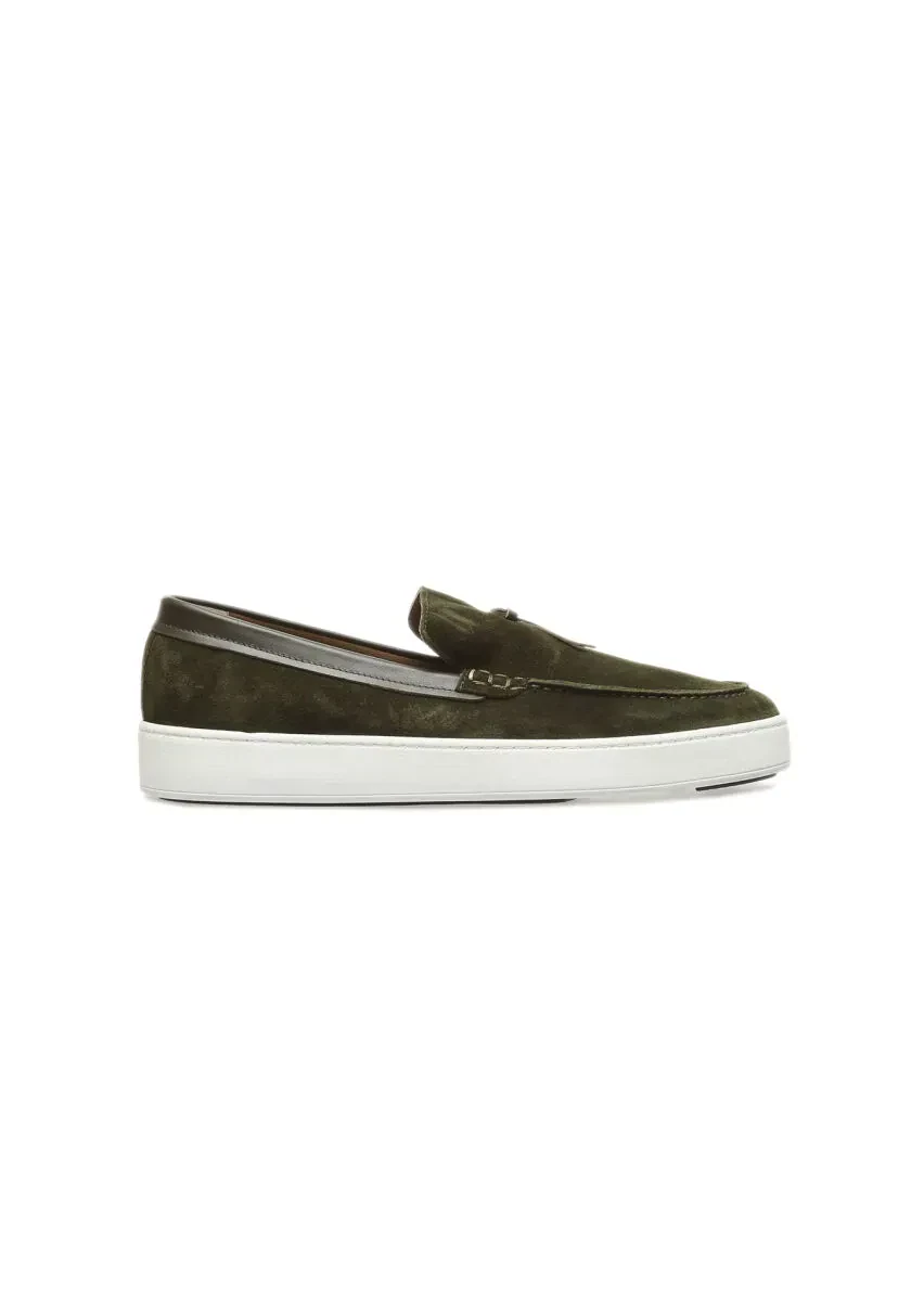 Haki Deri Casual Loafer - 1