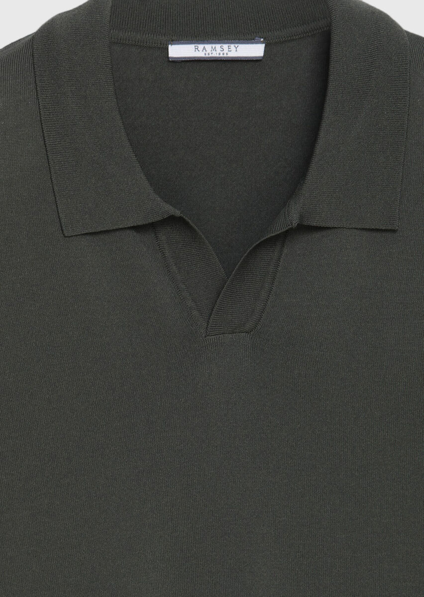 Haki Düz Örgü Triko - 7