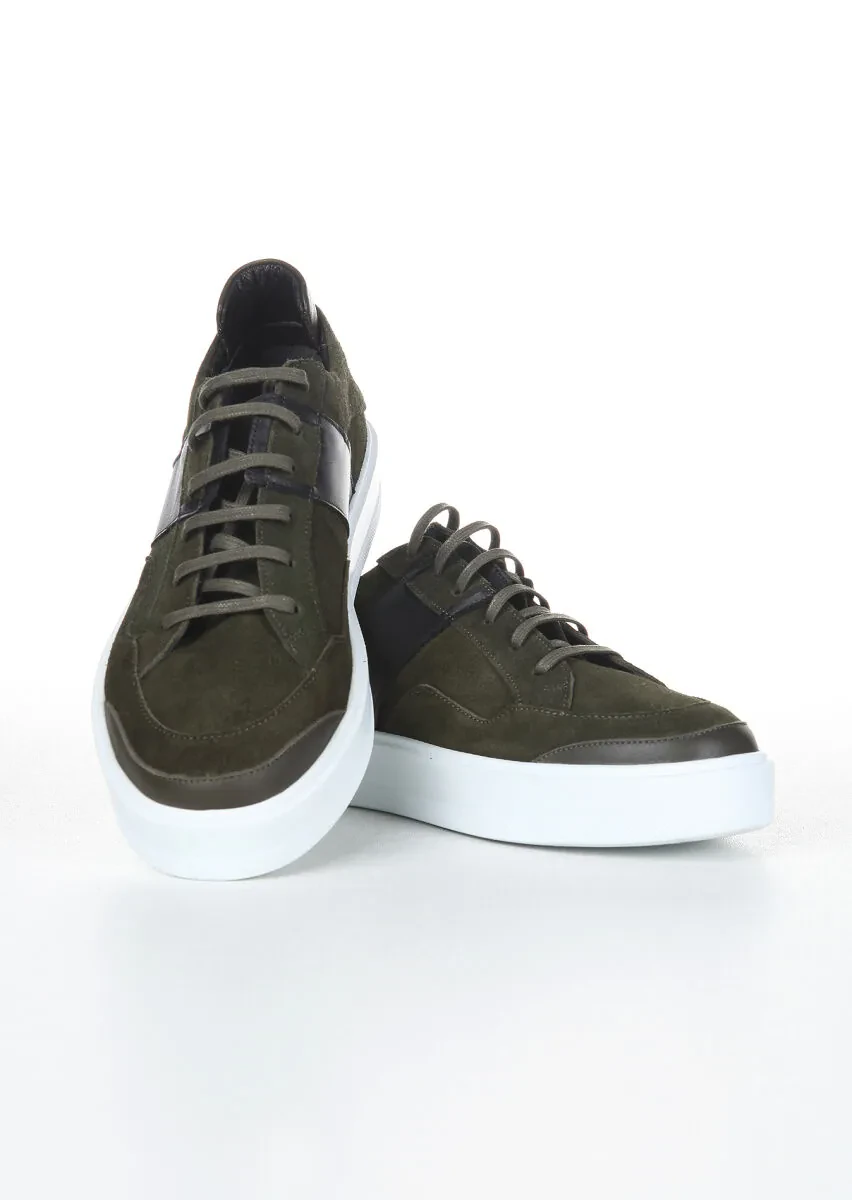 Haki Süet Casual Spor Ayakkabı - 4