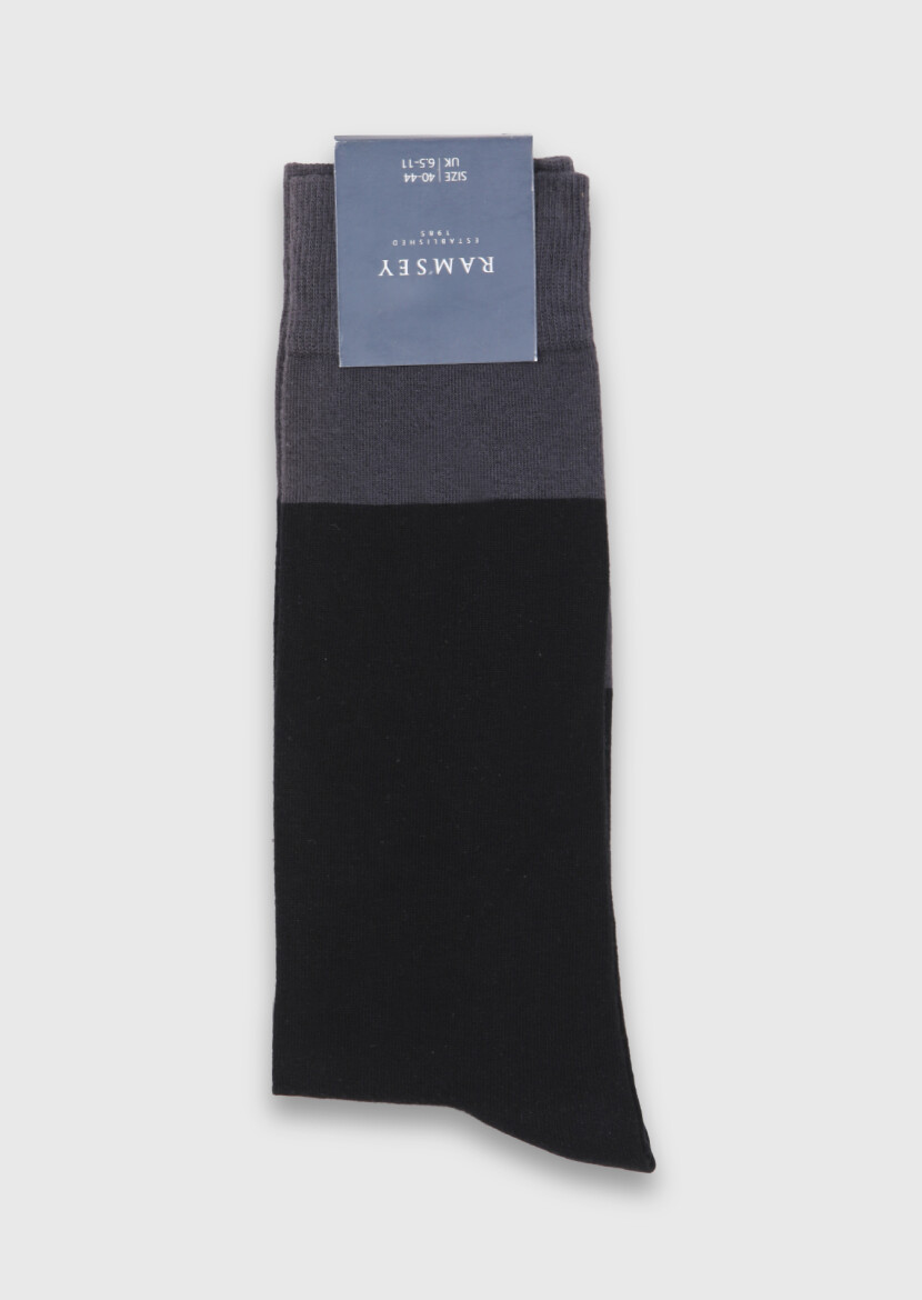 Hard Coal %75 Pamuk ,%23 Polyamid ,%2 Elastan Socks - RAMSEY