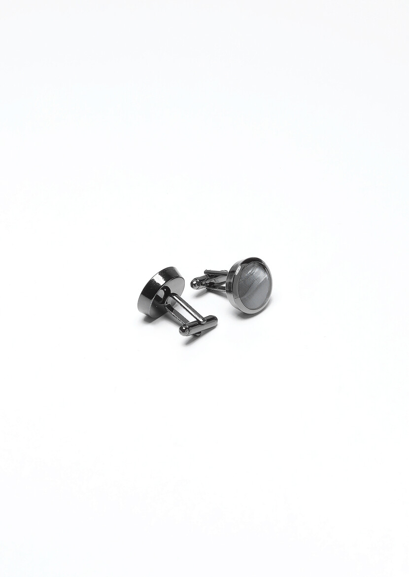Hard Coal Brass Cuff Link - 2