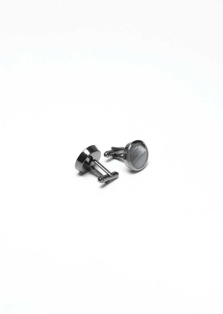 Hard Coal Brass Cuff Link - 2