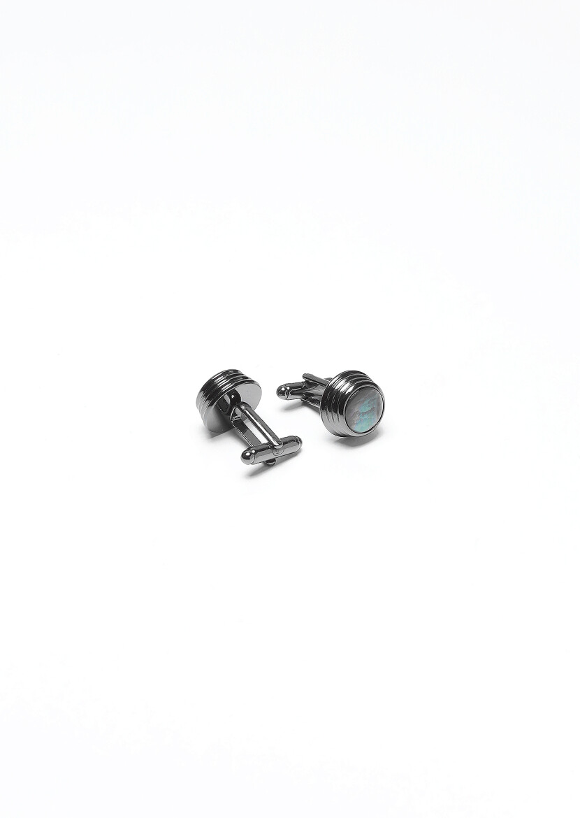 Hard Coal Brass Cuff Link - 2