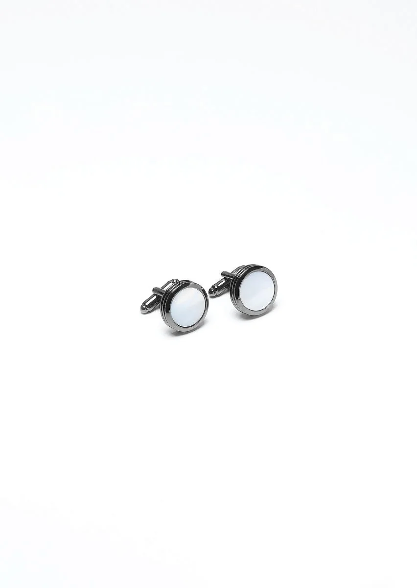 Hard Coal Brass Cuff Link - 1