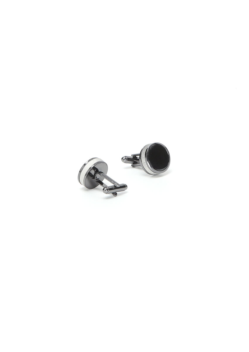 Hard Coal Brass Cuff Link - 2