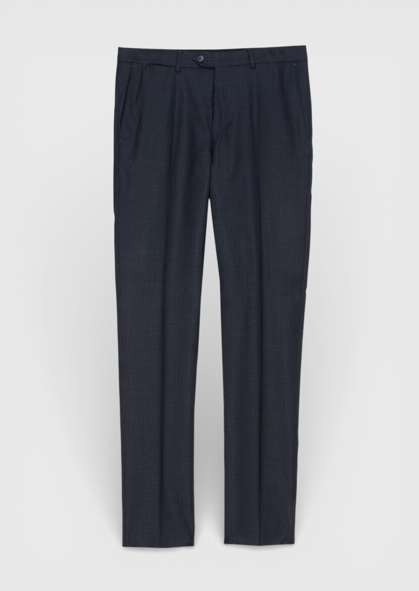 Hard Coal Checkered Zeroweight Slim Fit 100% Wool Suit - RAMSEY