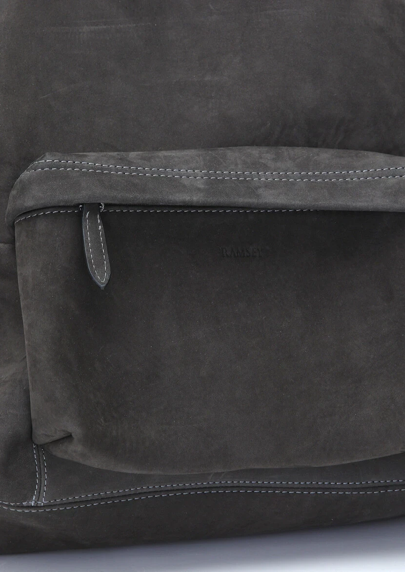 Hard Coal Cow Leather Bag - 4