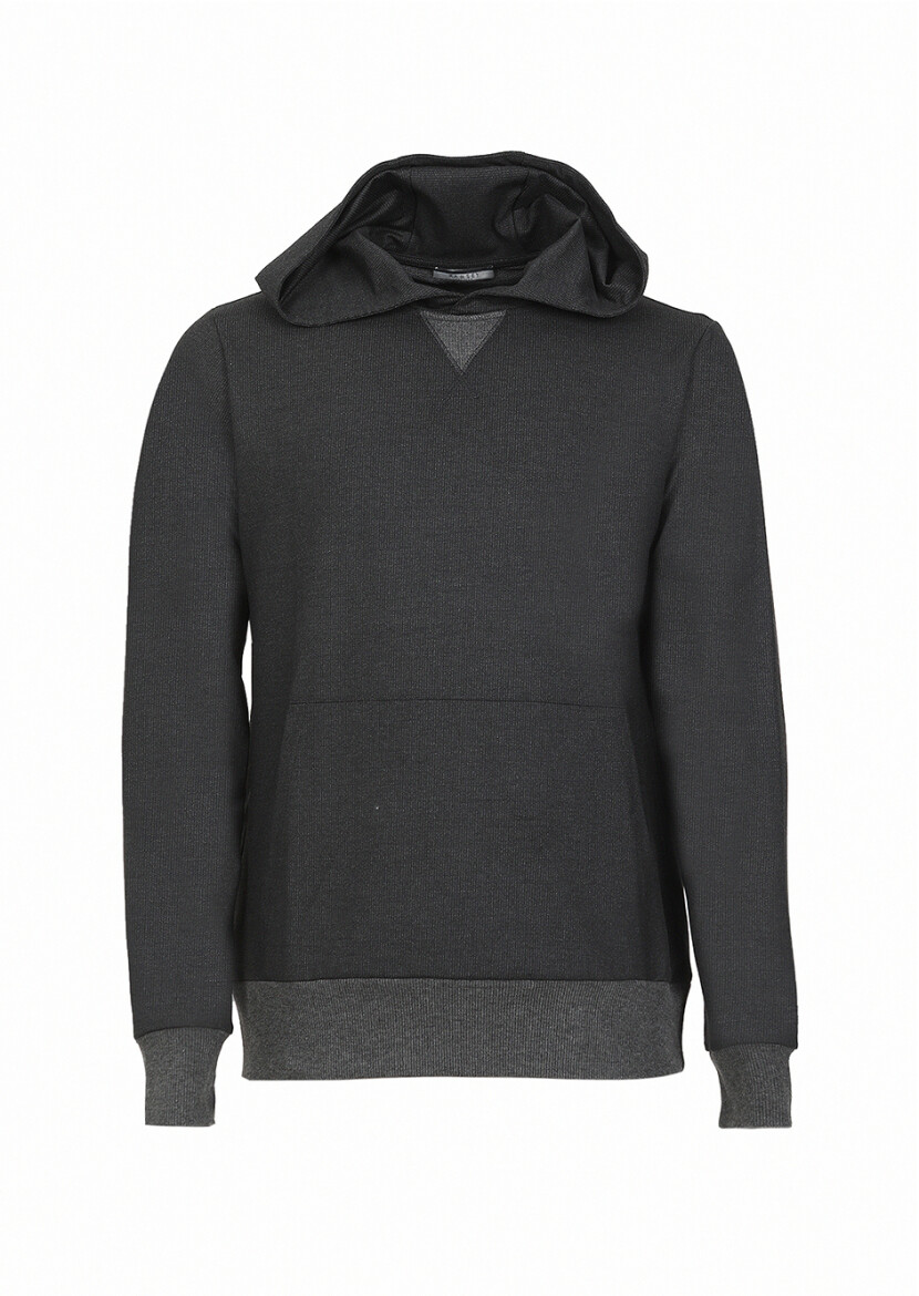 Hard Coal Hooded Striped Sweatshirt - 6