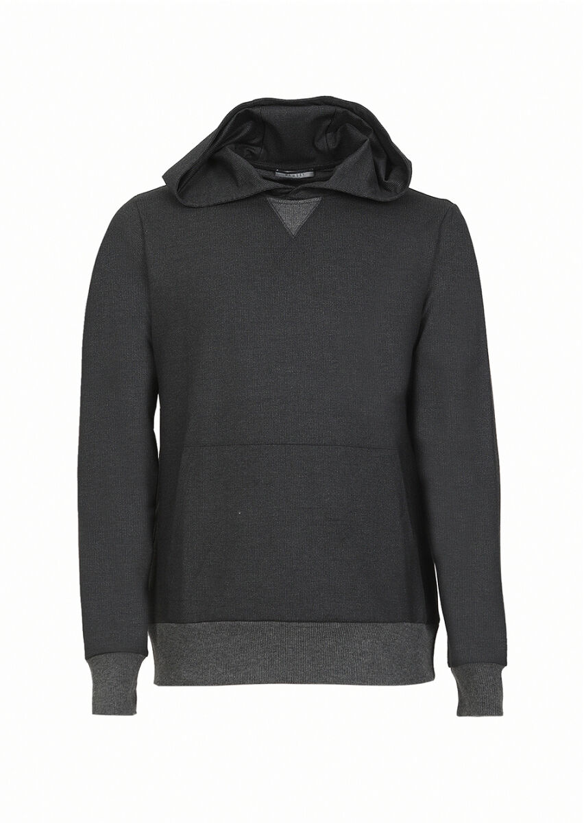 Hard Coal Hooded Striped Sweatshirt - 6