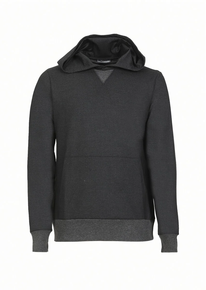 Hard Coal Hooded Striped Sweatshirt - 6