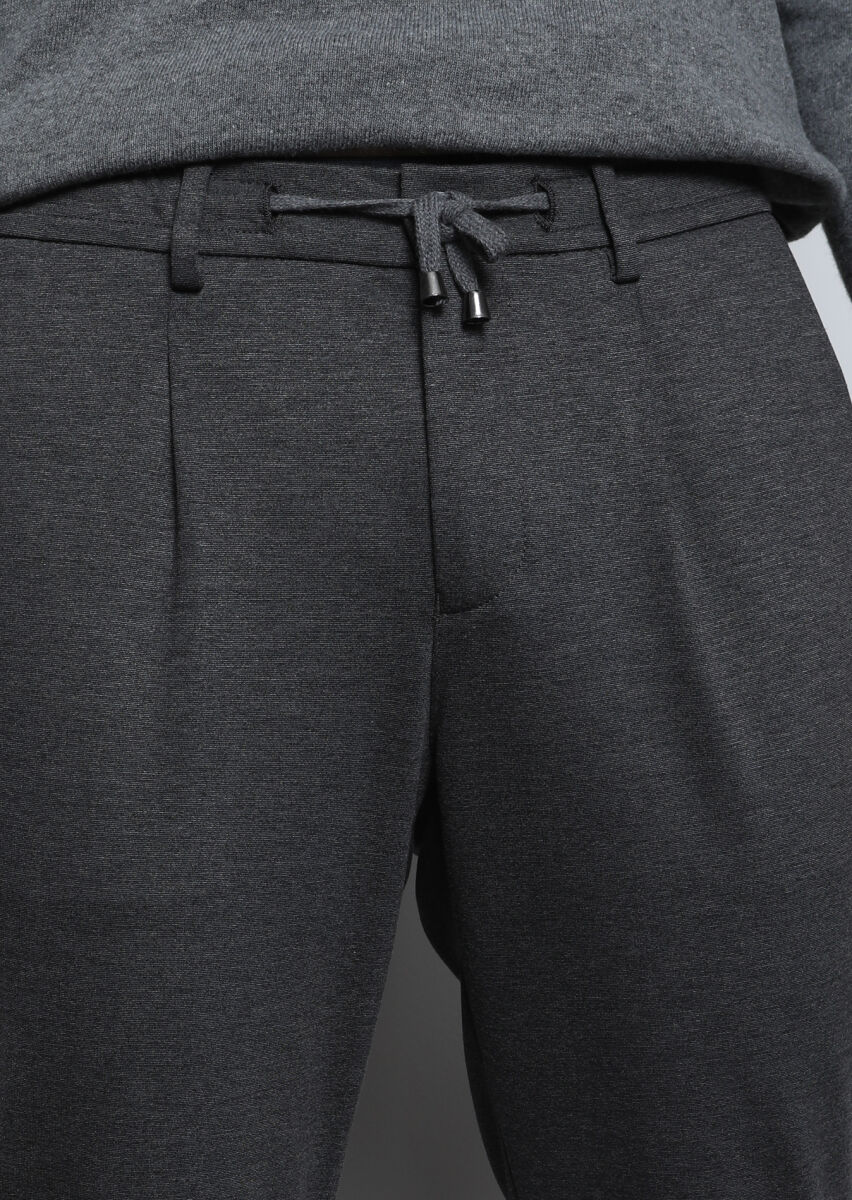 Hard Coal Knitting Jogging Fit Casual Trousers - 2