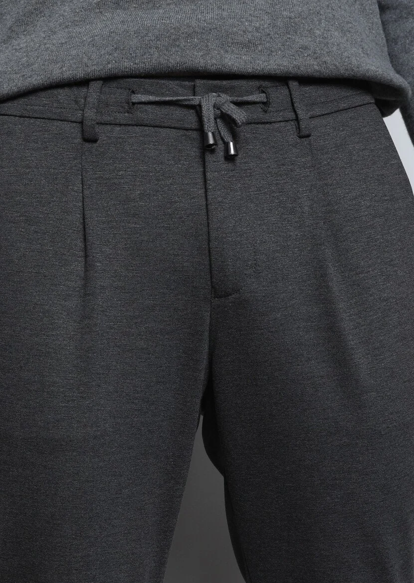 Hard Coal Knitting Jogging Fit Casual Trousers - 2