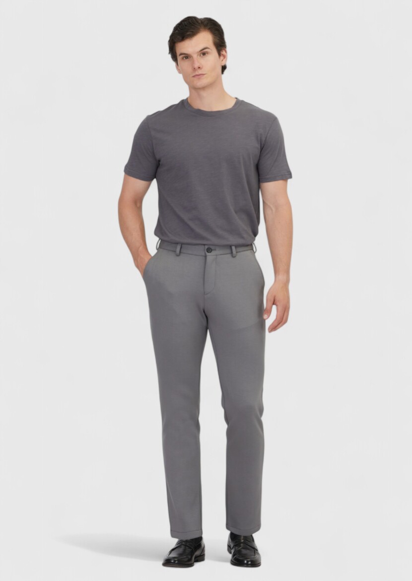 Hard Coal Knitting Jogging Fit Casual Trousers - 1