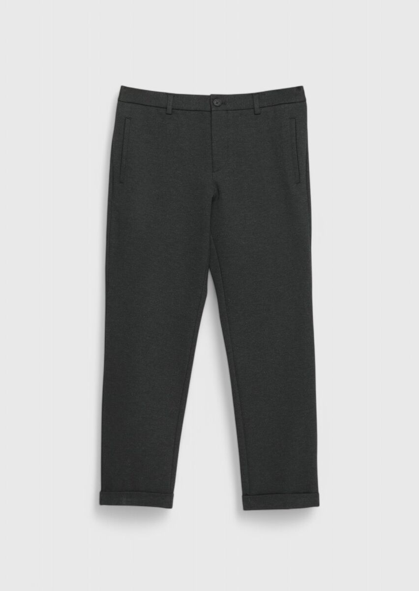 Hard Coal Knitting Jogging Fit Casual Trousers - 1