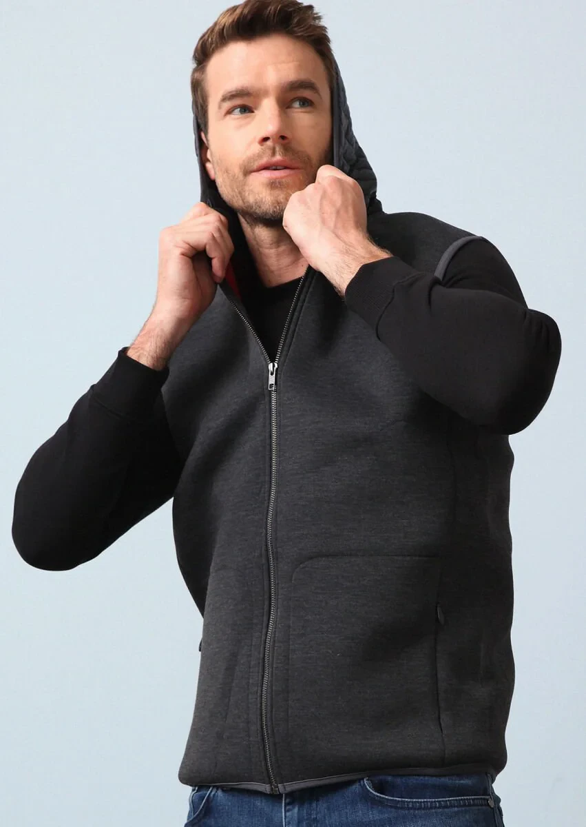 Hard Coal Knitting Puffer Vest - 2