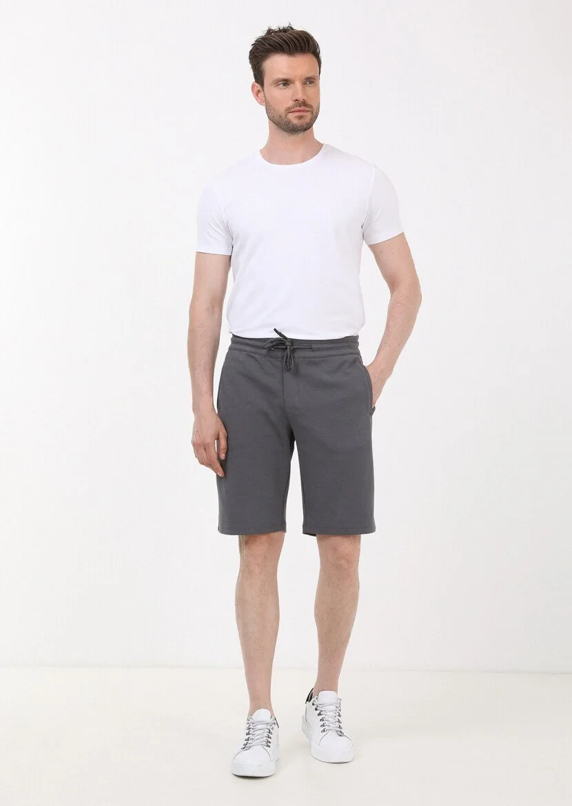 Hard Coal Knitting Regular Fit Casual Cotton Blended Bermuda - 1