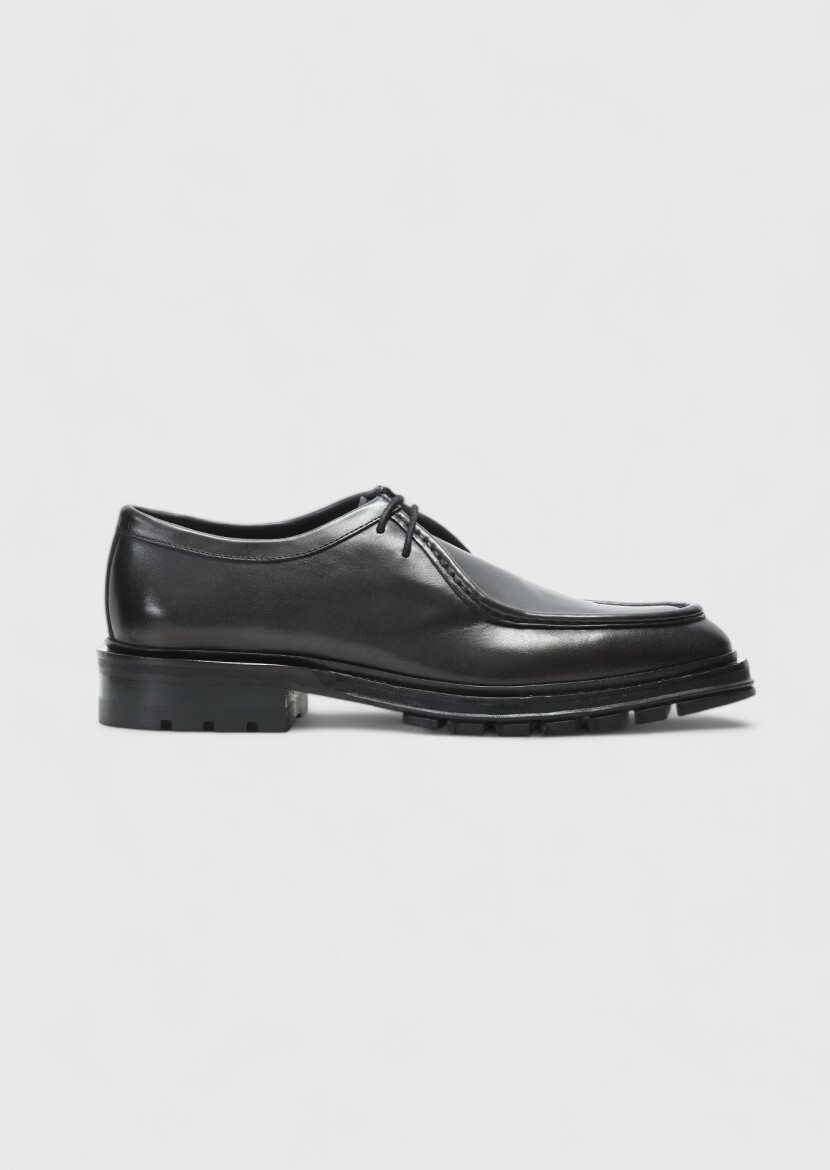 Hard Coal Leather Casual Shoes - RAMSEY
