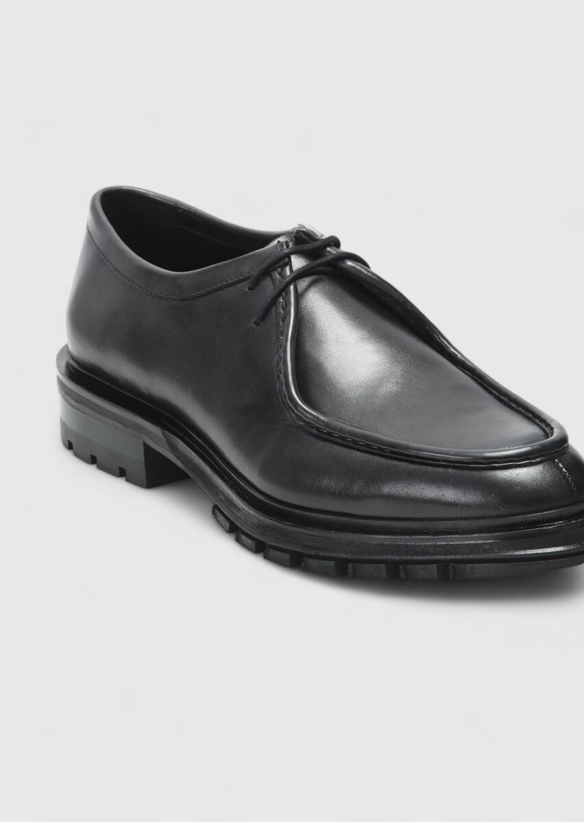 Hard Coal Leather Casual Shoes - 2