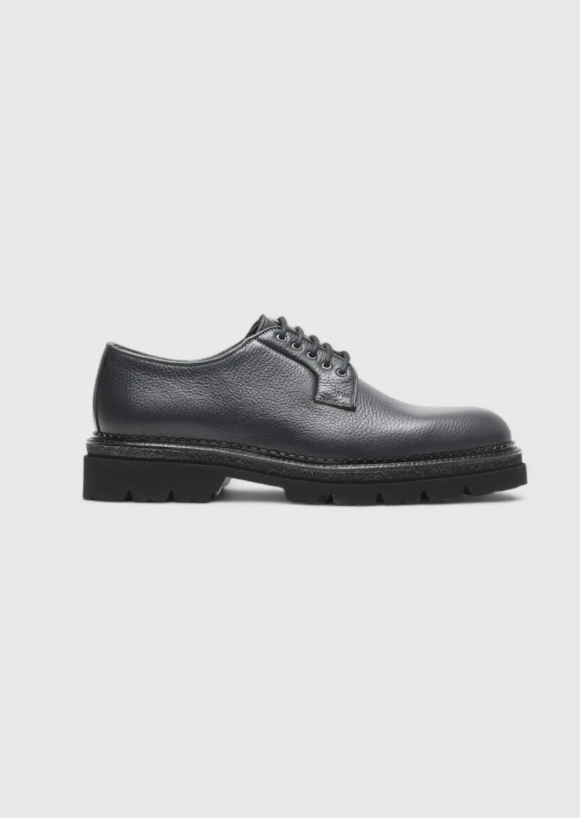 Hard Coal Leather Casual Shoes - 1